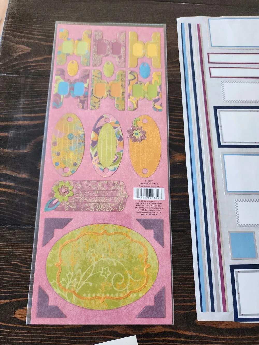 Scrapbooking Stickers Lot of 14 Jumbo Sheets Words Phrases MAMBI New Retired #22